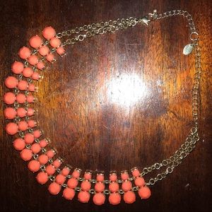 Coral and Gold Necklace!